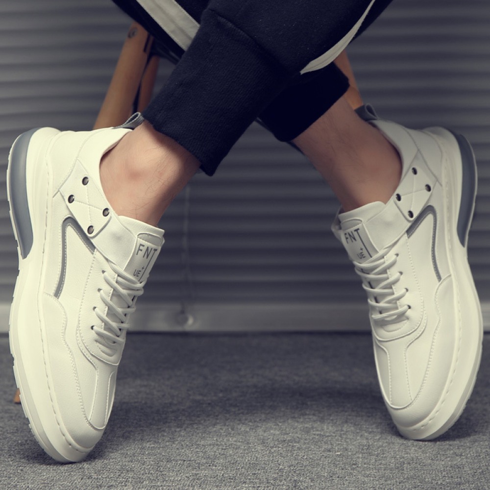 Men's Trendy Sneakers Spring New Casual Sports White Shoes